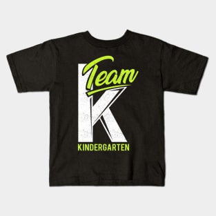 'Team K' Cute Kindergarten Teacher Gift Kids T-Shirt